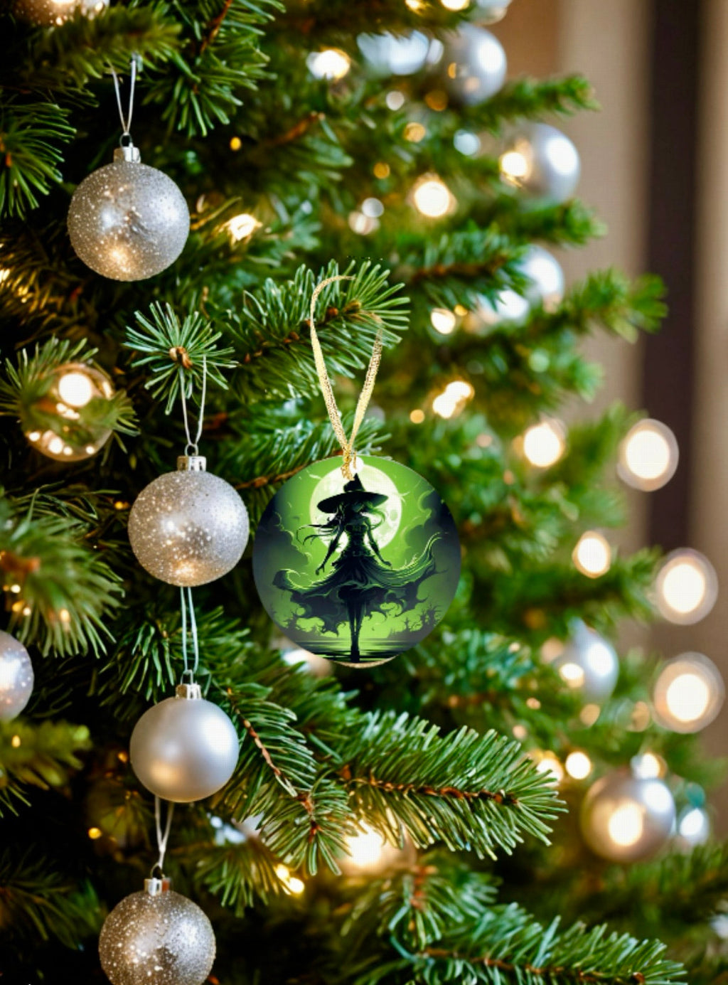 Wicked Witch Ceramic Tree Ornament | Handmade Holiday Gift