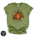 Moon Phase Pumpkin Tee | Celestial Fall Graphic T-Shirt
