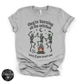 Burning the Witches Tee | Gothic Feminist Graphic T-Shirt