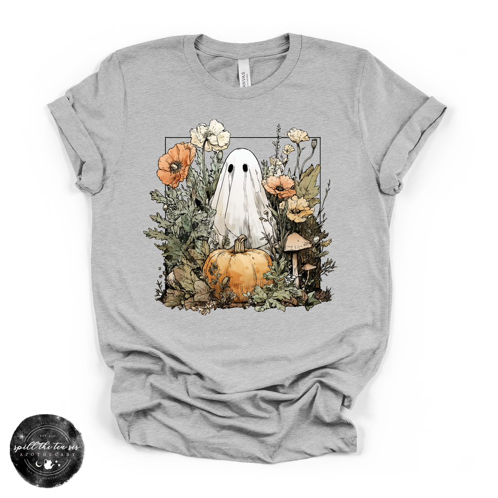Ghostly Pumpkin Tee | Cute Spooky Halloween Graphic T-Shirt