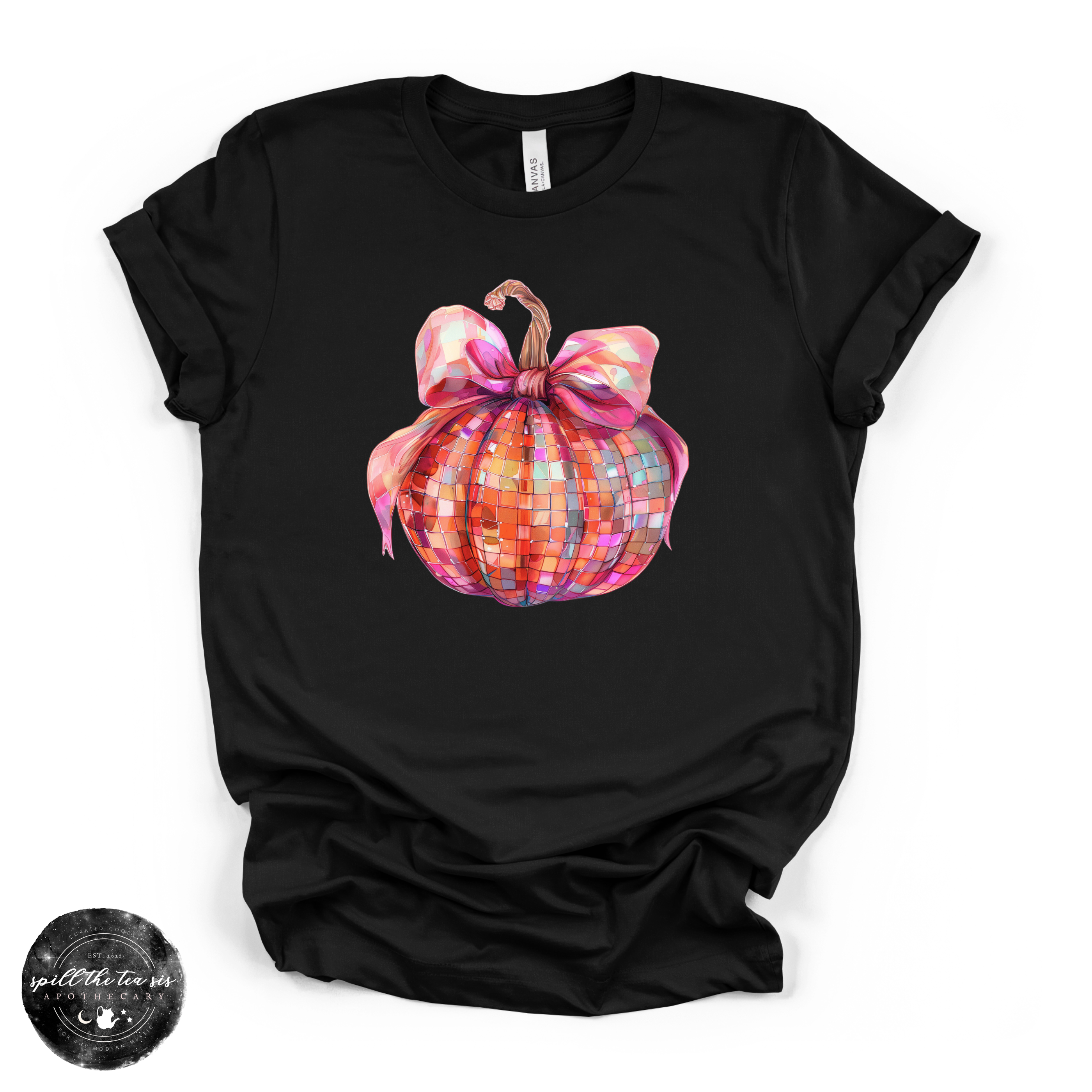 Pumpkin Bow Tee | Coquette Fall Pumpkin Graphic T-Shirt