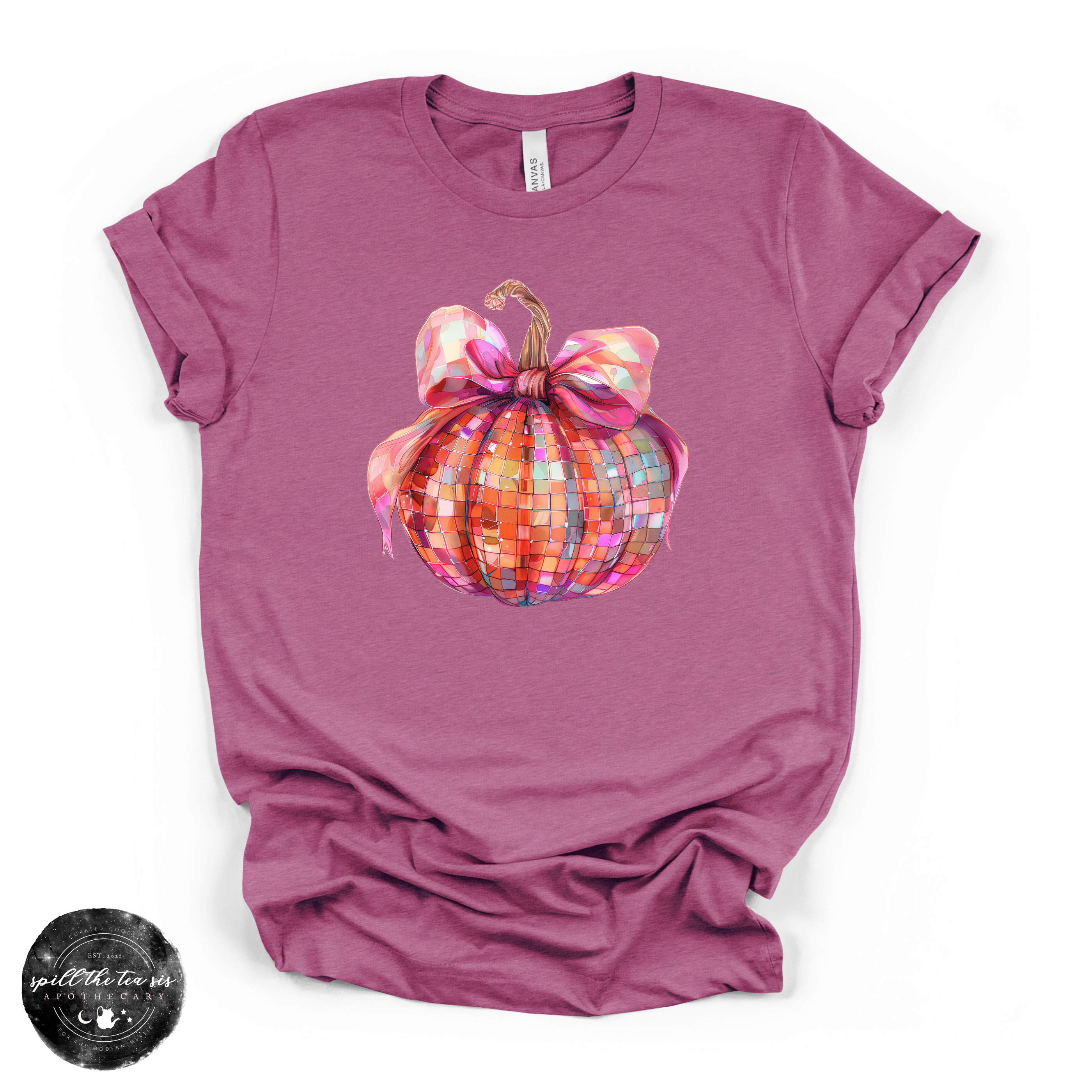 Pumpkin Bow Tee | Coquette Fall Pumpkin Graphic T-Shirt