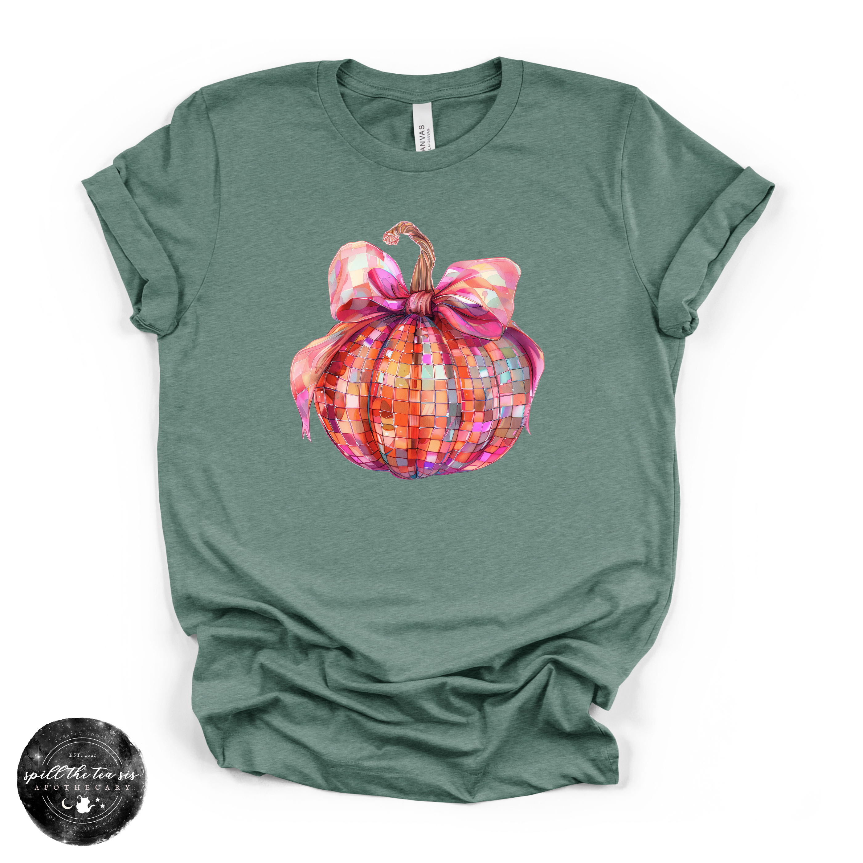 Pumpkin Bow Tee | Coquette Fall Pumpkin Graphic T-Shirt