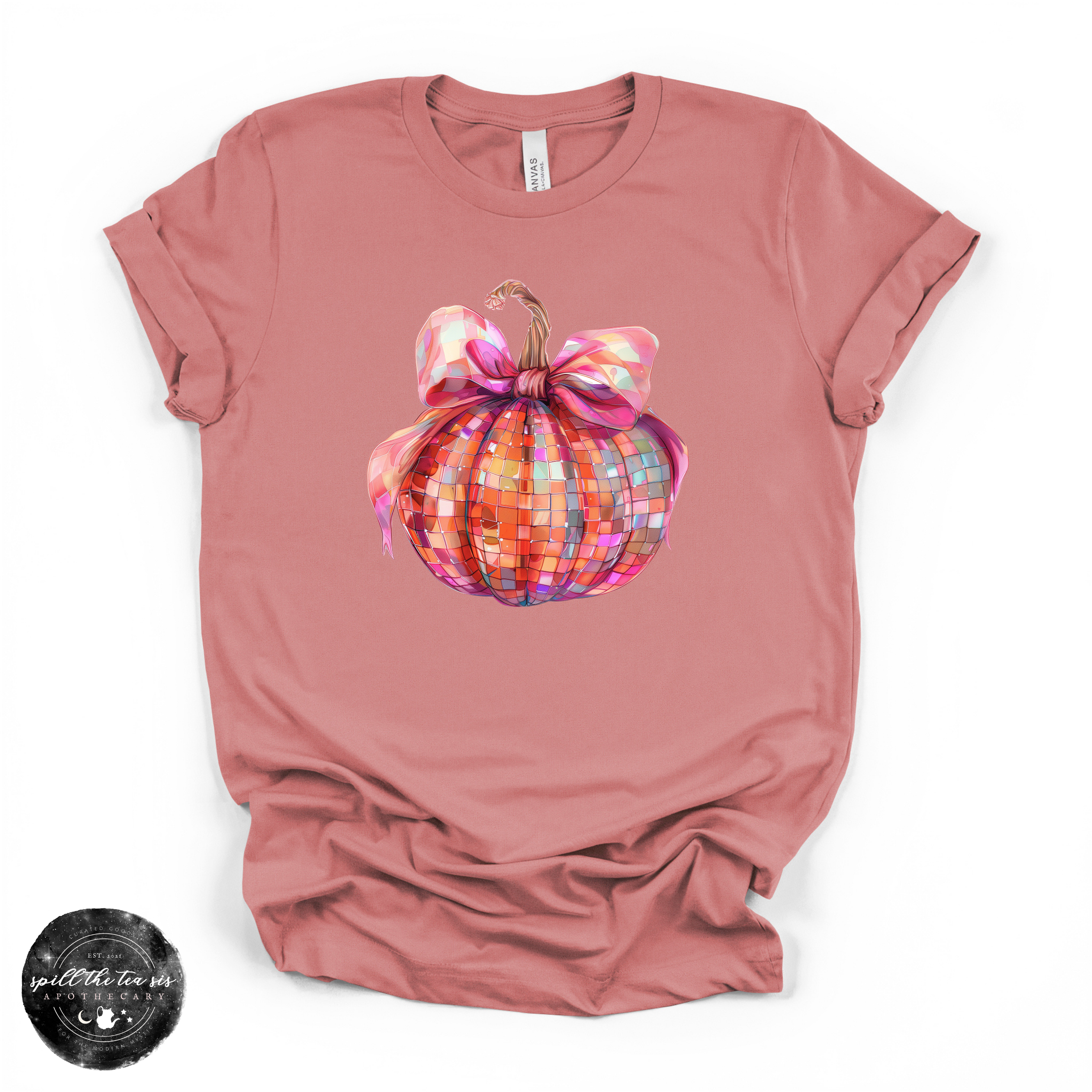Pumpkin Bow Tee | Coquette Fall Pumpkin Graphic T-Shirt