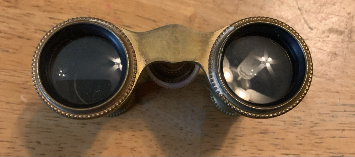 Antique French Mother of Pearl Opera Glasses La Nacre Paris Binoculars