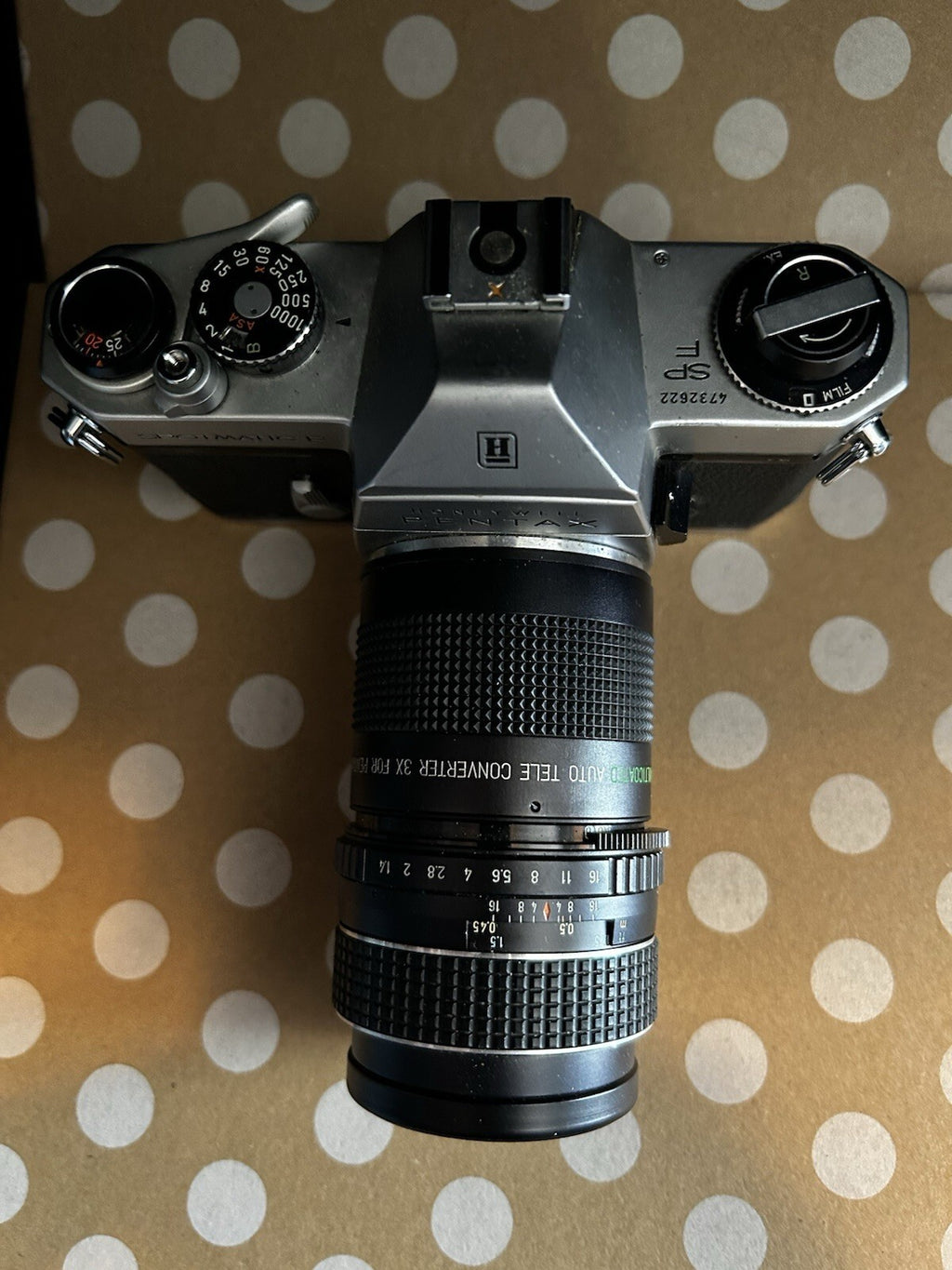 Honeywell Pentax Spotmatic F SMC Takumar 50mm f/1.4 + 3X Converter