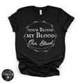 Your Blood, My Blood Tee | Gothic Romantic Graphic T-Shirt