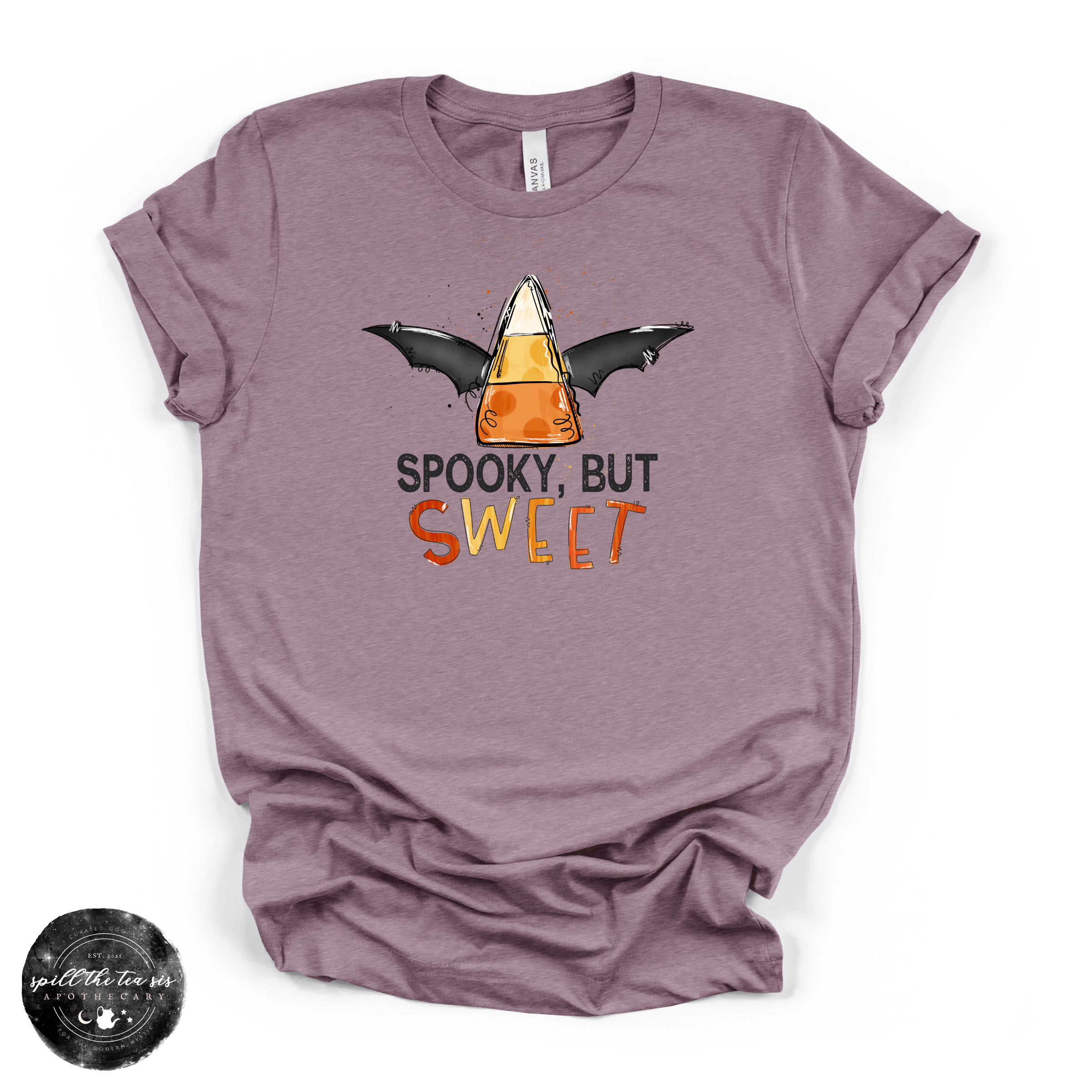 Spooky But Sweet Tee | Cute Halloween Ghost Graphic T-Shirt