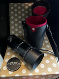 SMC Takumar 200mm f/4 Telephoto Lens M42 Screw Mount w/ Hood Japan
