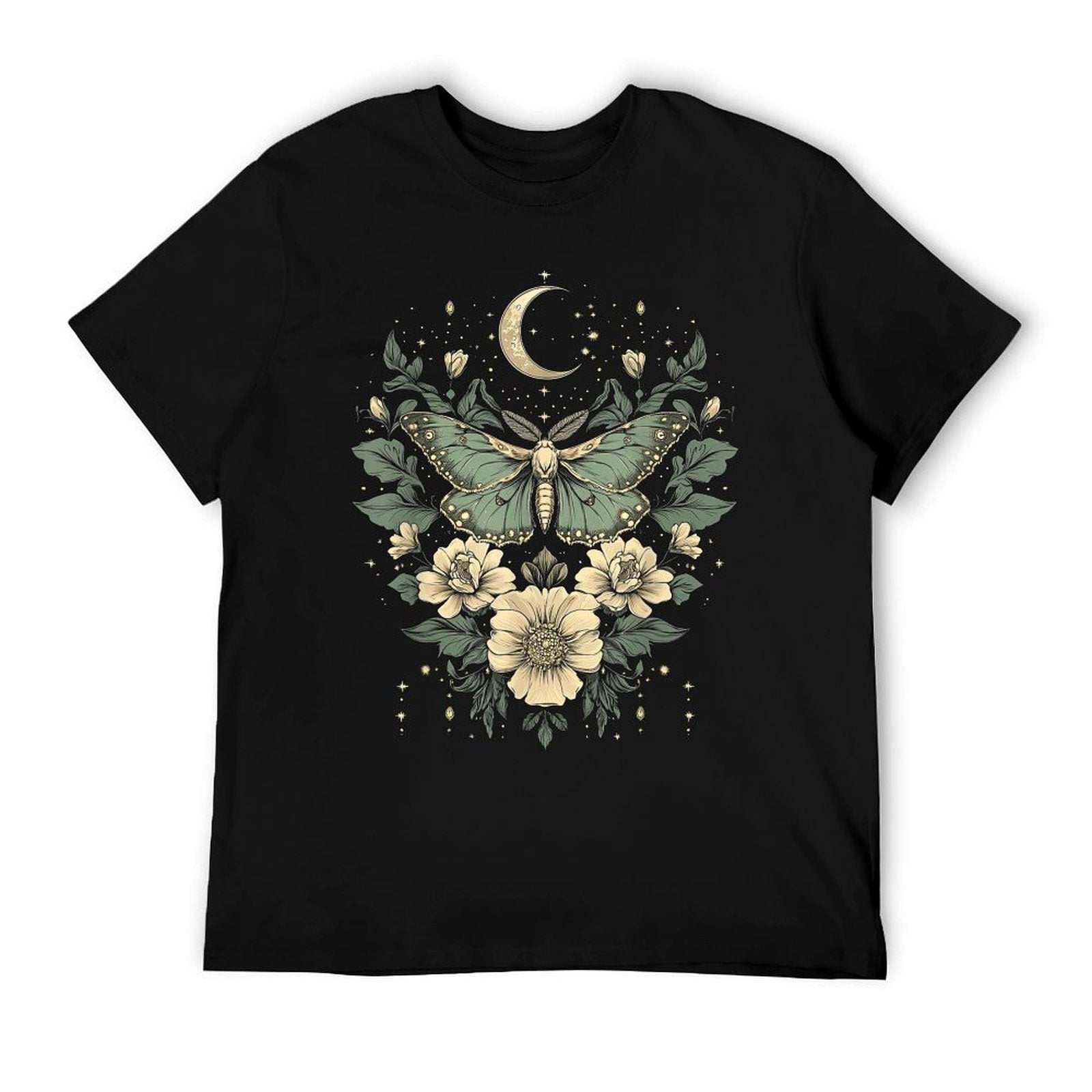 Goblincore Moth And Butterfly Moonphases Flowers Cottagecore Affordable Price T-Shirt