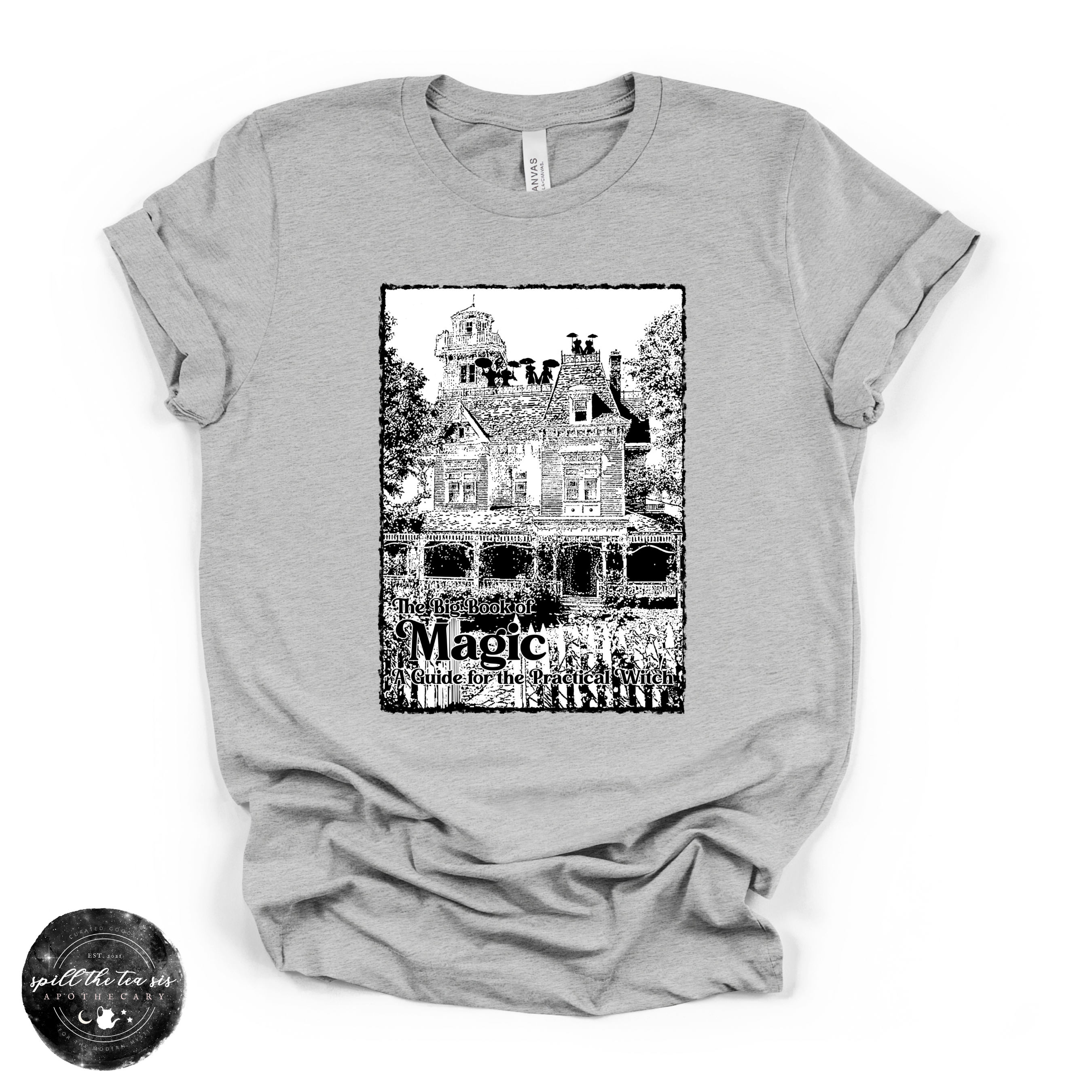 Big Book of Magic Tee | Witchy Spell Book Graphic T-Shirt