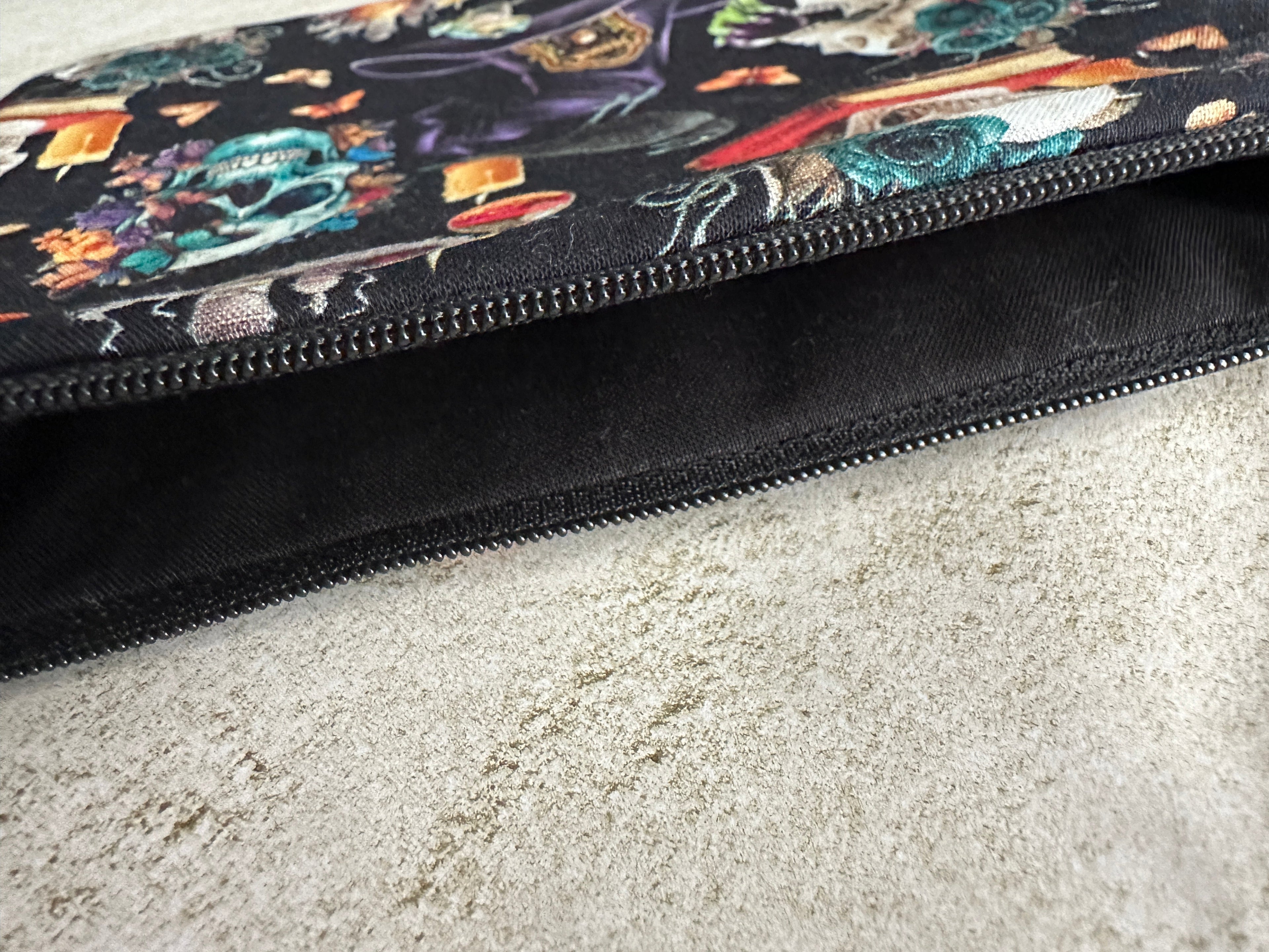Witchy Tarot Card Bag With Zipper - Tarot Deck Storage Bag