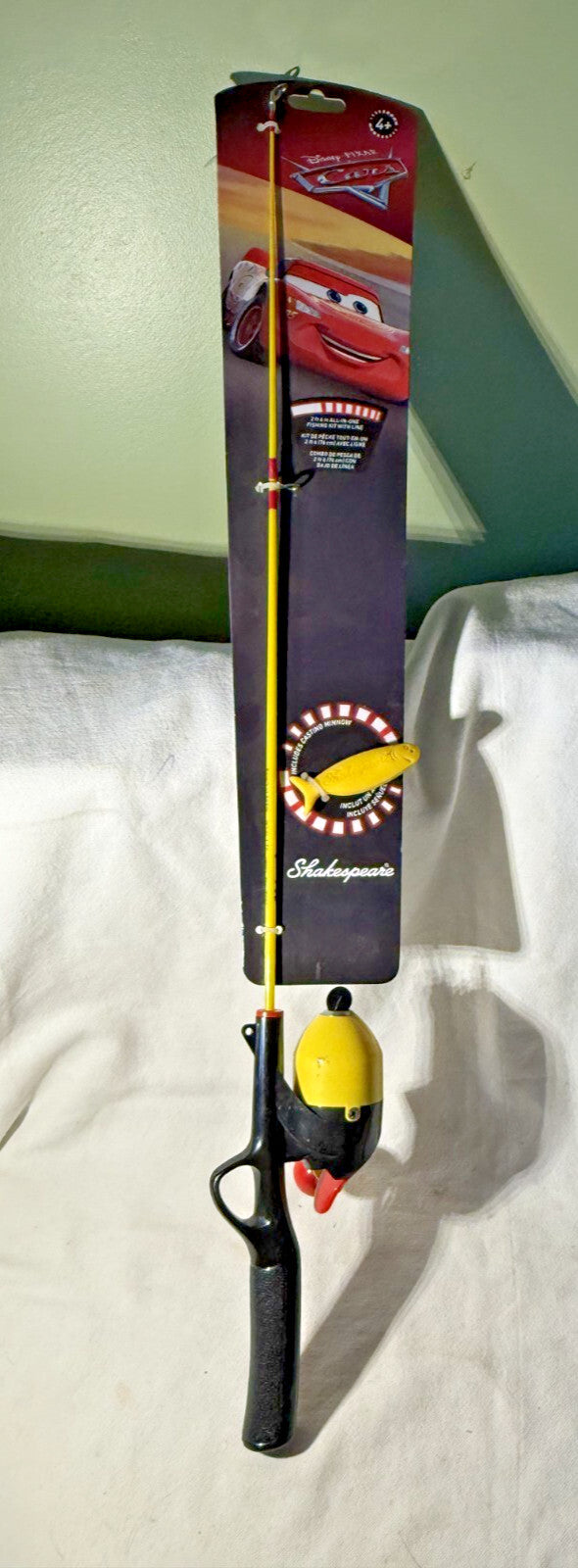 Disney Pixar Cars Shakespeare Kids Fishing Rod Reel Kit 2'6" New Old Stock
