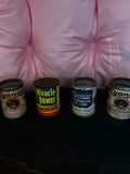 4 Vintage Kyanize & Miracle Power Advertising Oil Paint Tin Cans Gas Station