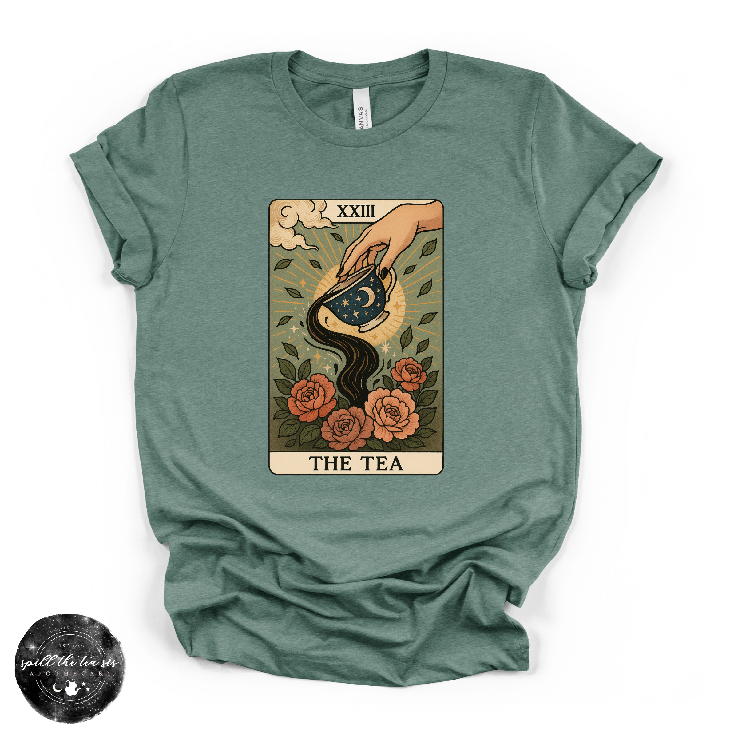 The Tea Tarot Card Tee | Witchy Tarot Graphic T-Shirt