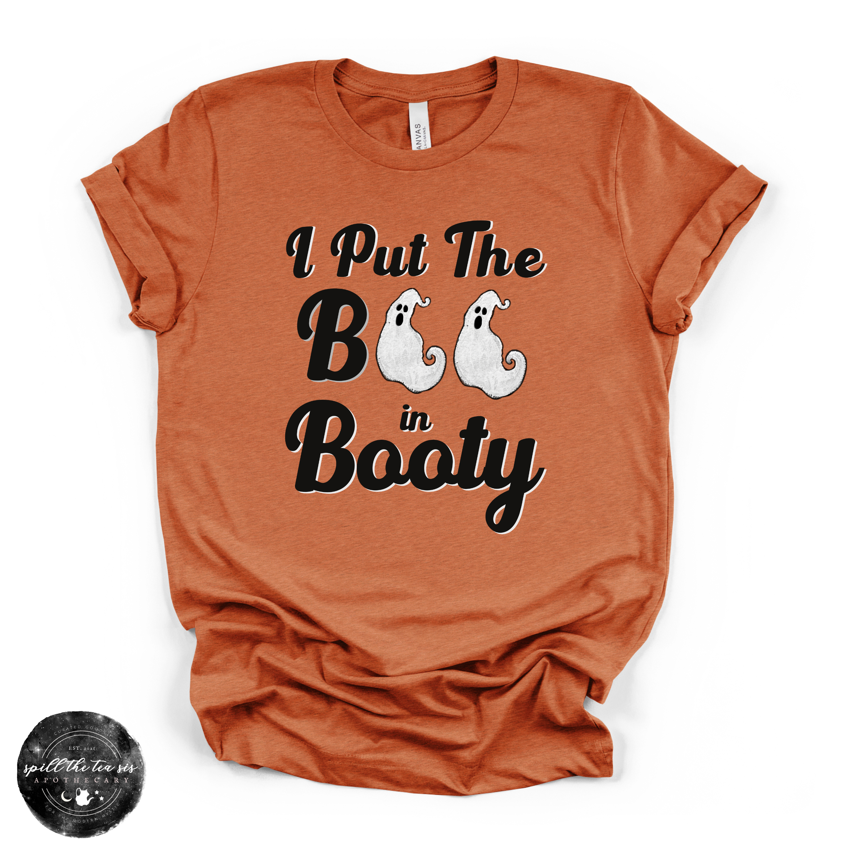 Boo in Booty Tee | Funny Pirate Ghost Halloween Graphic T-Shirt