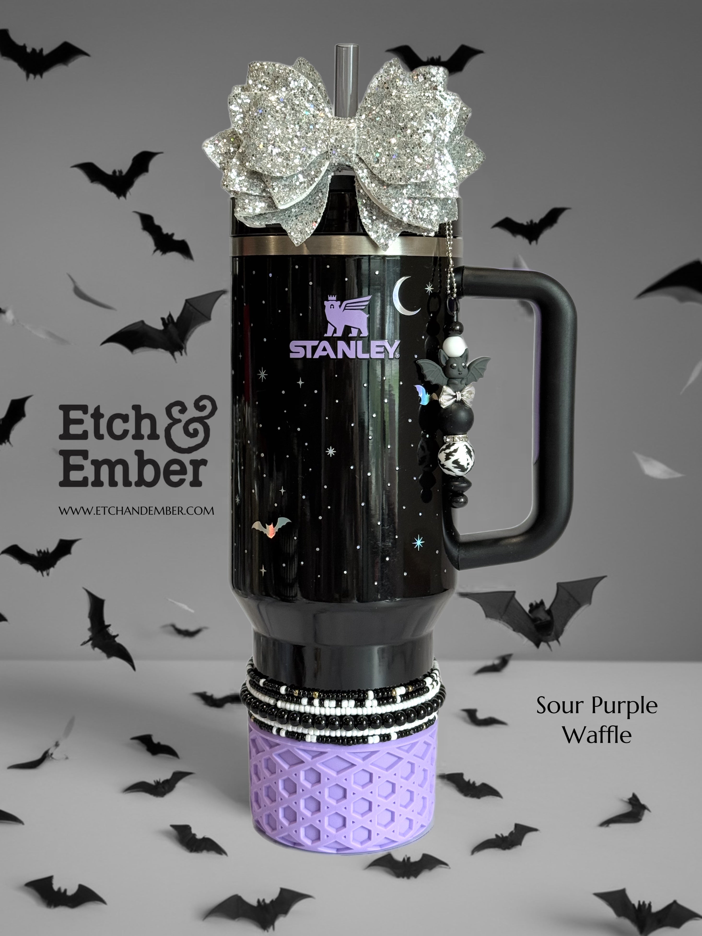 Coquette Bat Bar Charm - Tumbler Handle Charm