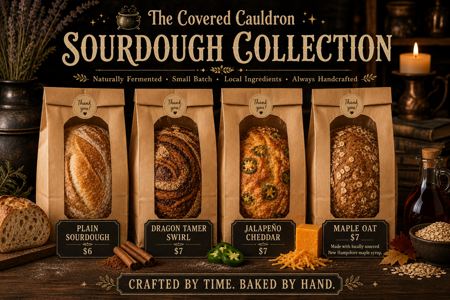 Dragon Tamer Cinnamon Swirl Sourdough