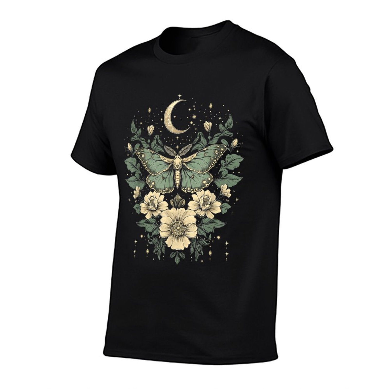 Goblincore Moth And Butterfly Moonphases Flowers Cottagecore Affordable Price T-Shirt
