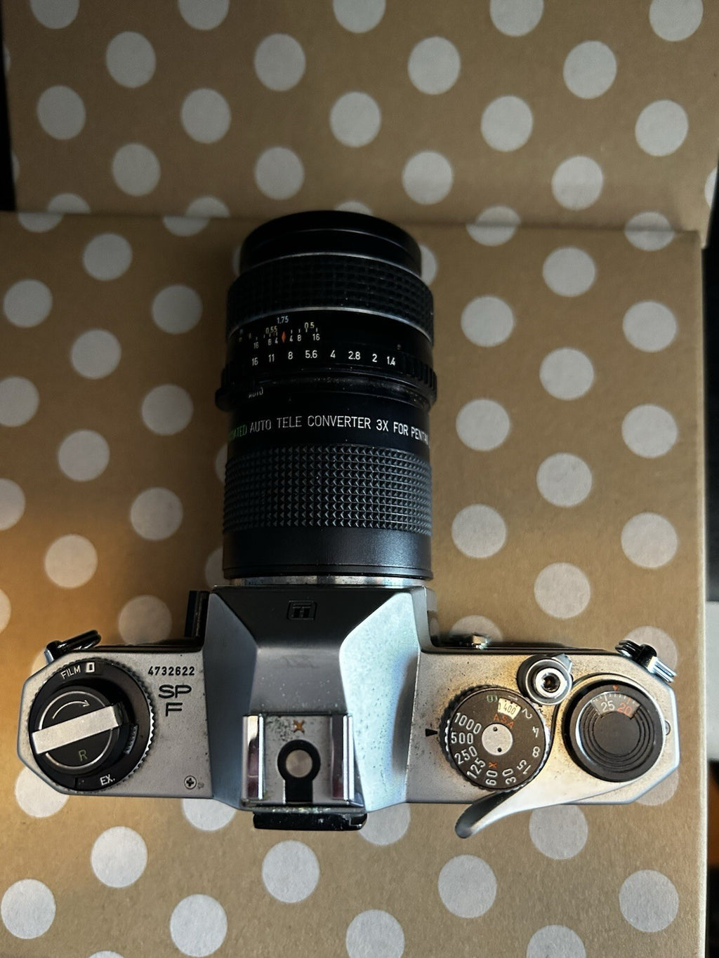 Honeywell Pentax Spotmatic F SMC Takumar 50mm f/1.4 + 3X Converter
