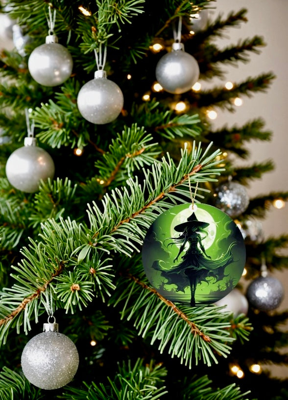 Wicked Witch Ceramic Tree Ornament | Handmade Holiday Gift