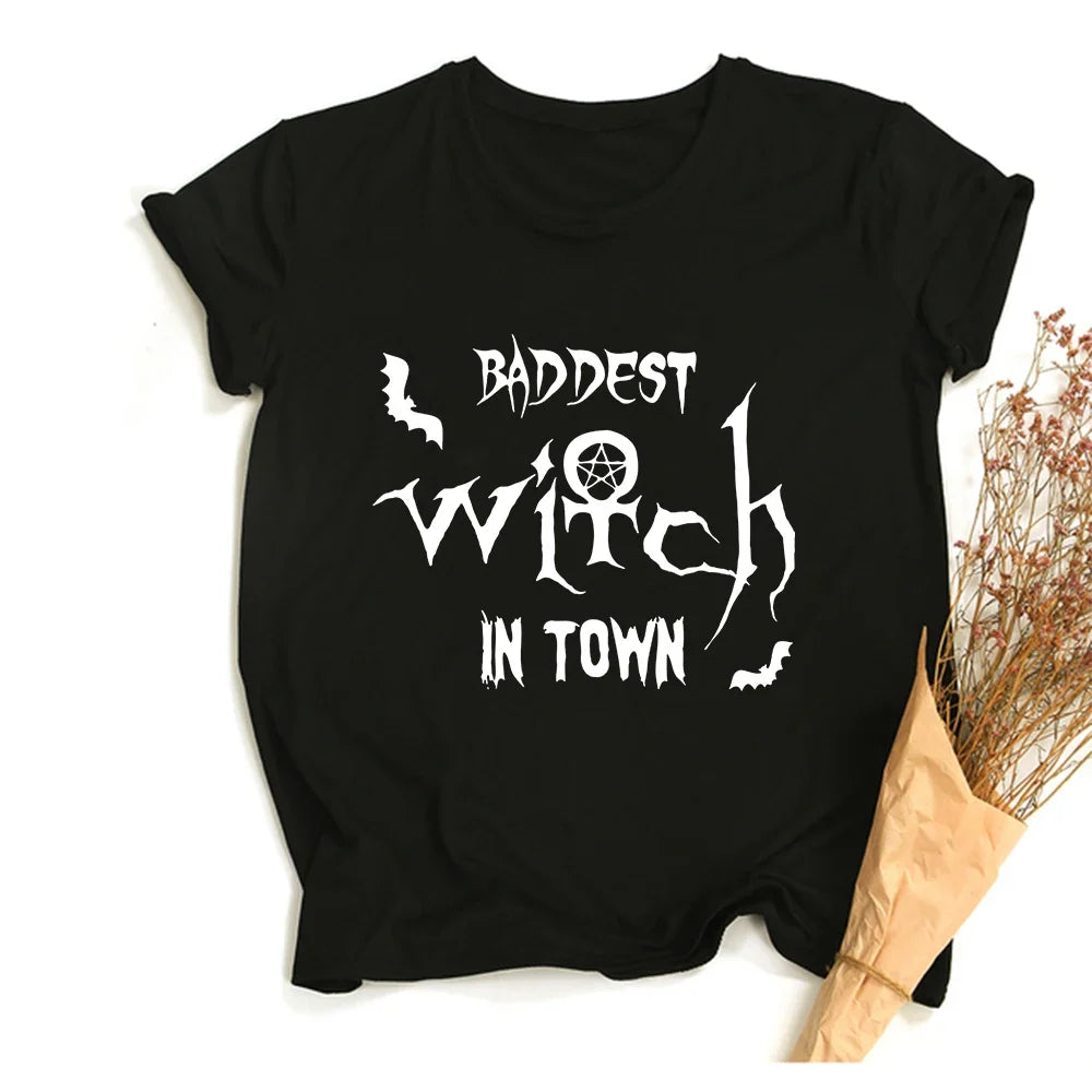 Witchy Quote Crop Top Tees