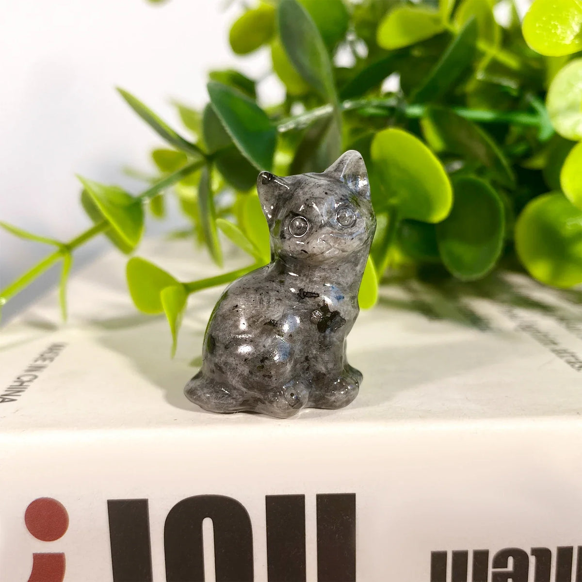 Crystal Cat Figurine | Choose Your Stone