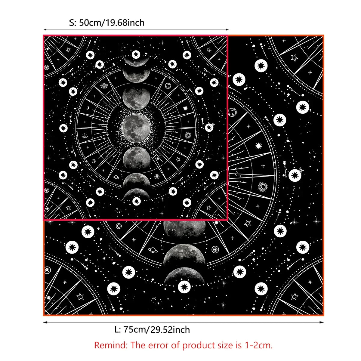 Moon Phase Altar Cloth