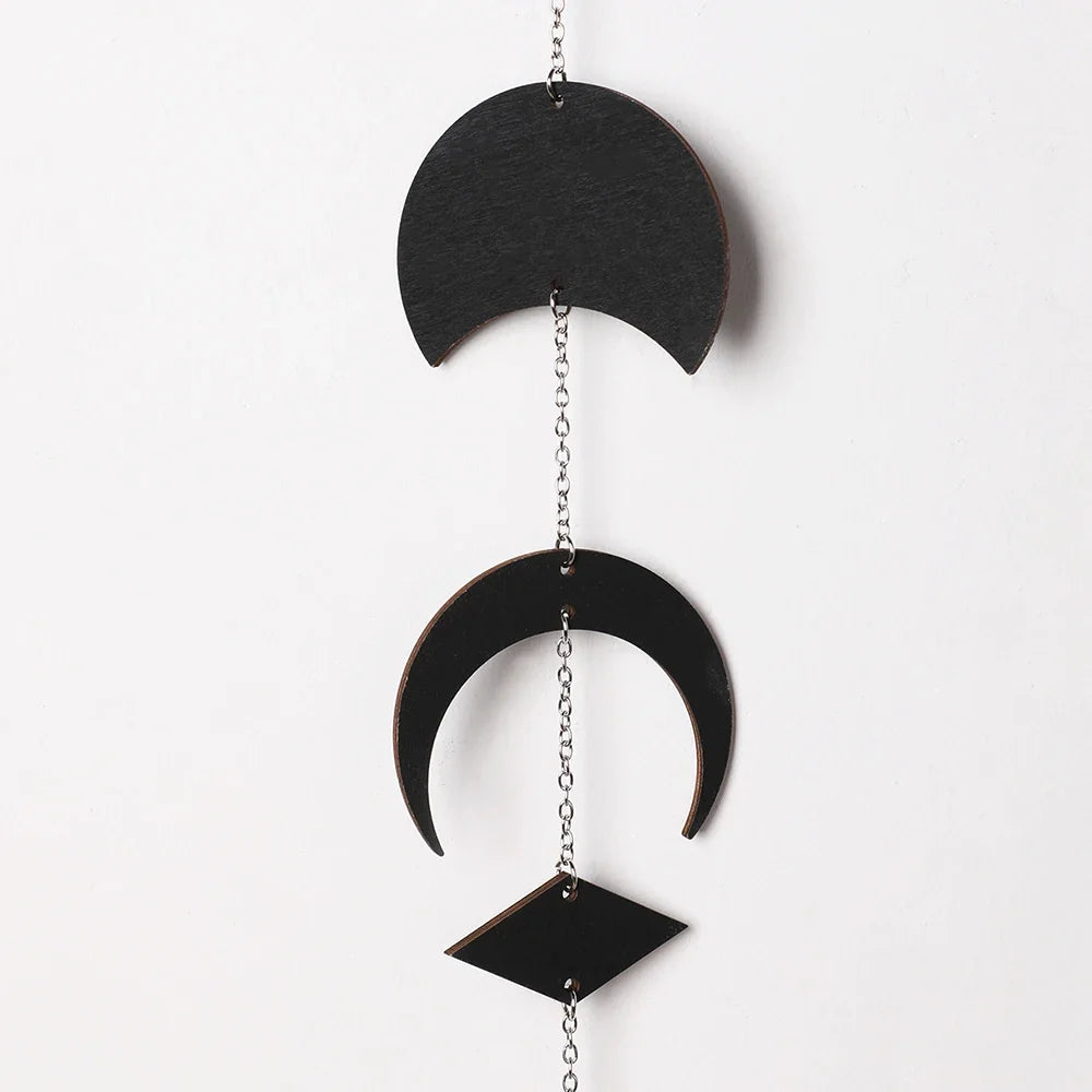 Black Moon Phase Wall Hanger