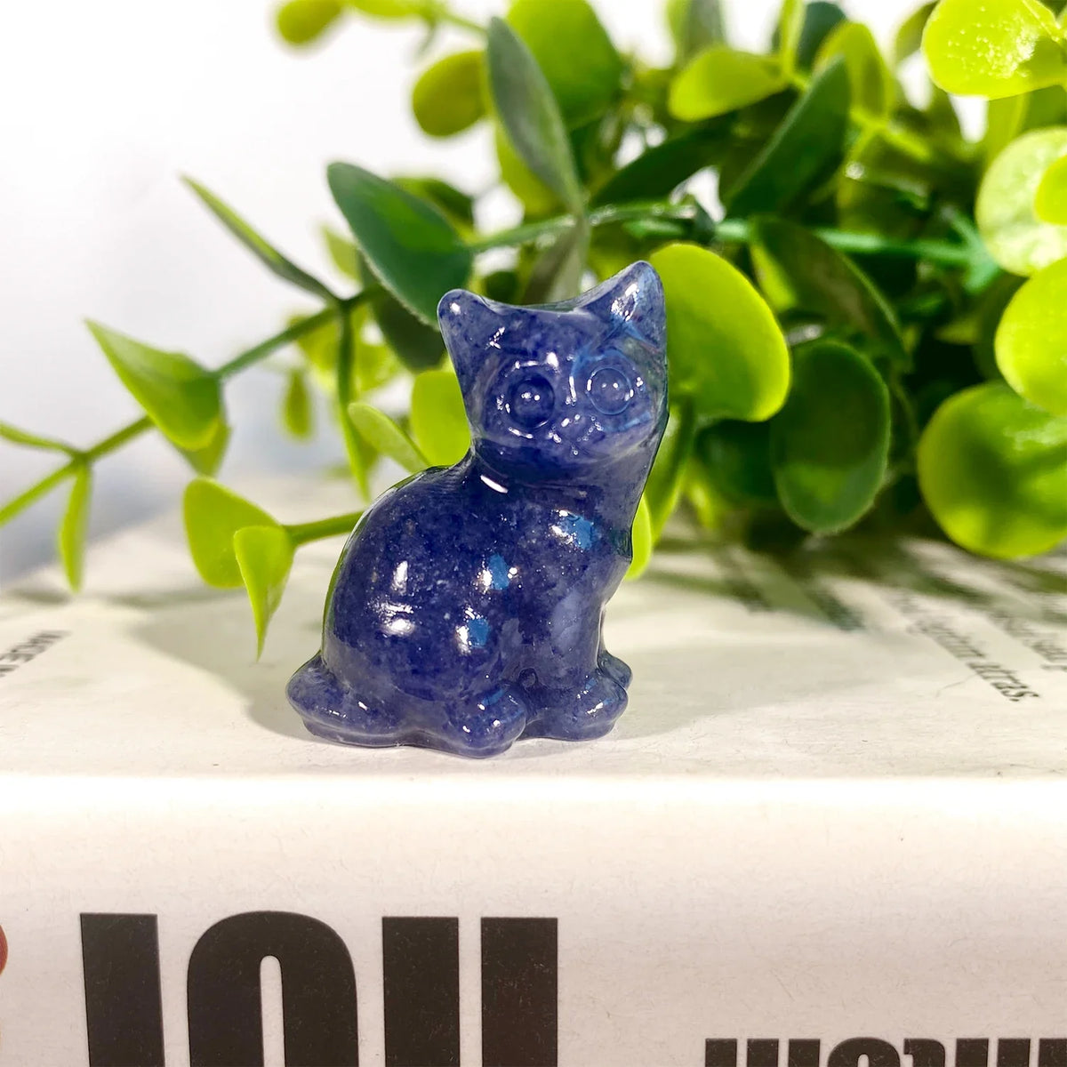 Crystal Cat Figurine | Choose Your Stone