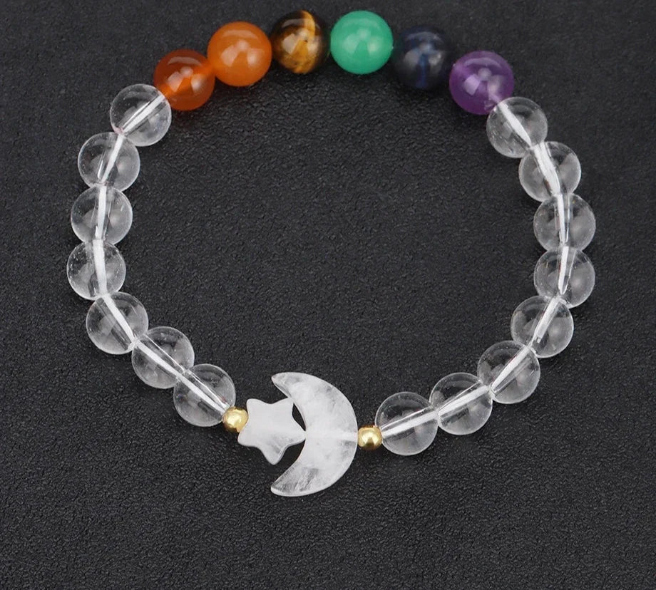 Moon Crystal Bead Bracelets