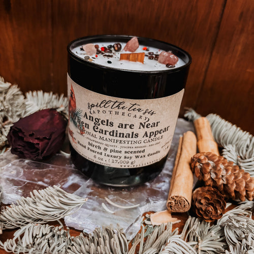 Angels Are Near When Cardinals Appear Memorial Soy Candle