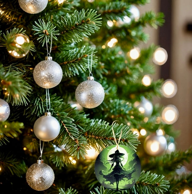Wicked Witch Ceramic Tree Ornament | Handmade Holiday Gift