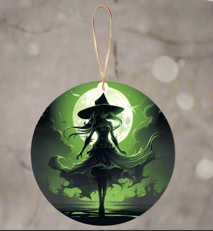 Wicked Witch Ceramic Tree Ornament | Handmade Holiday Gift