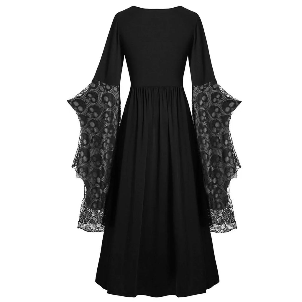 Witchy Skull Costume Dress | Choose Your Color