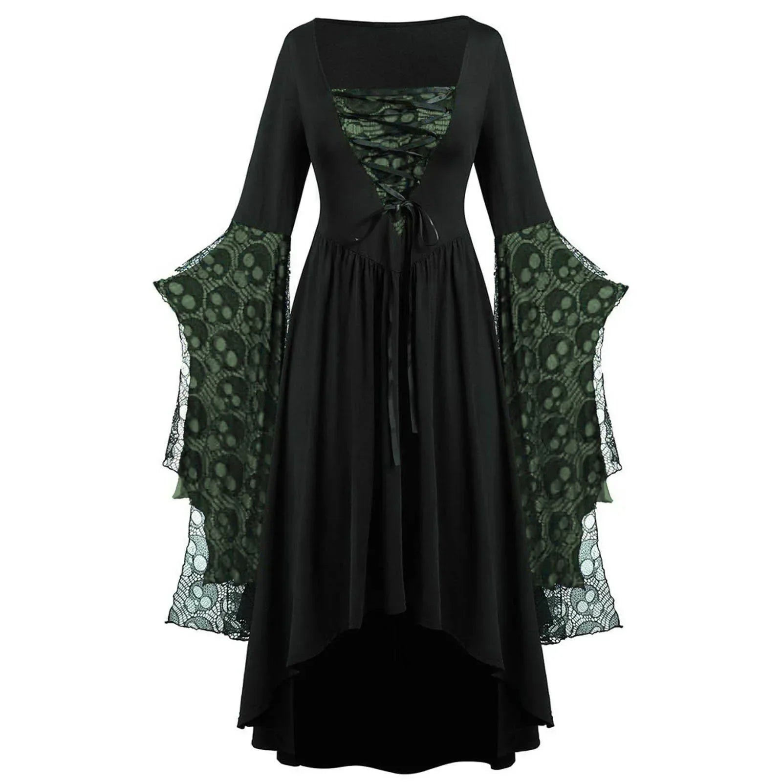 Witchy Skull Costume Dress | Choose Your Color
