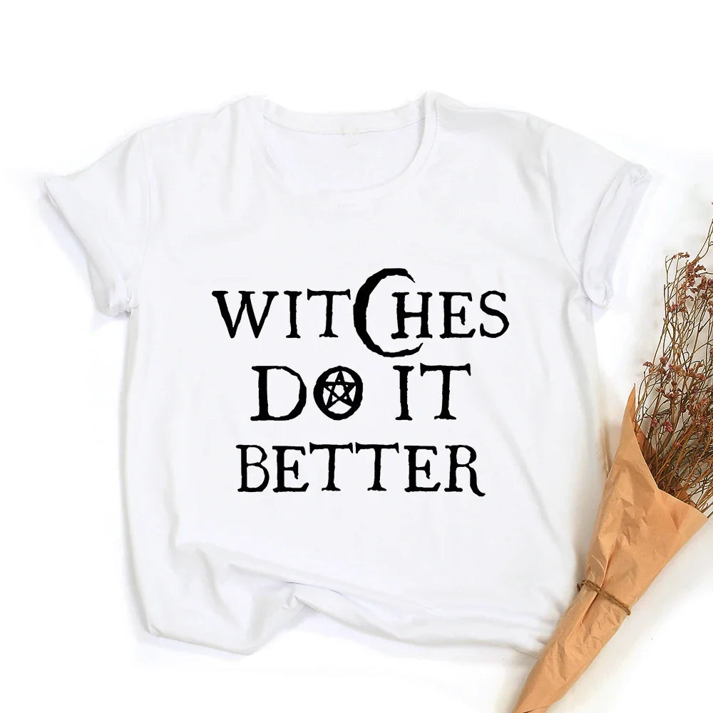 Witchy Quote Crop Top Tees