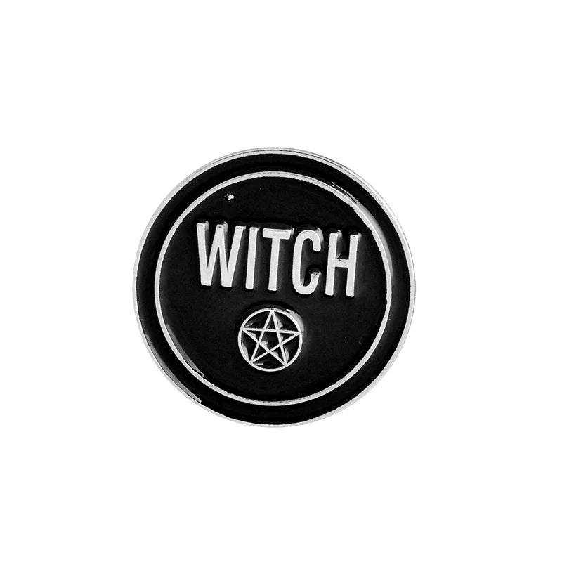 Black & White Witchy Pins