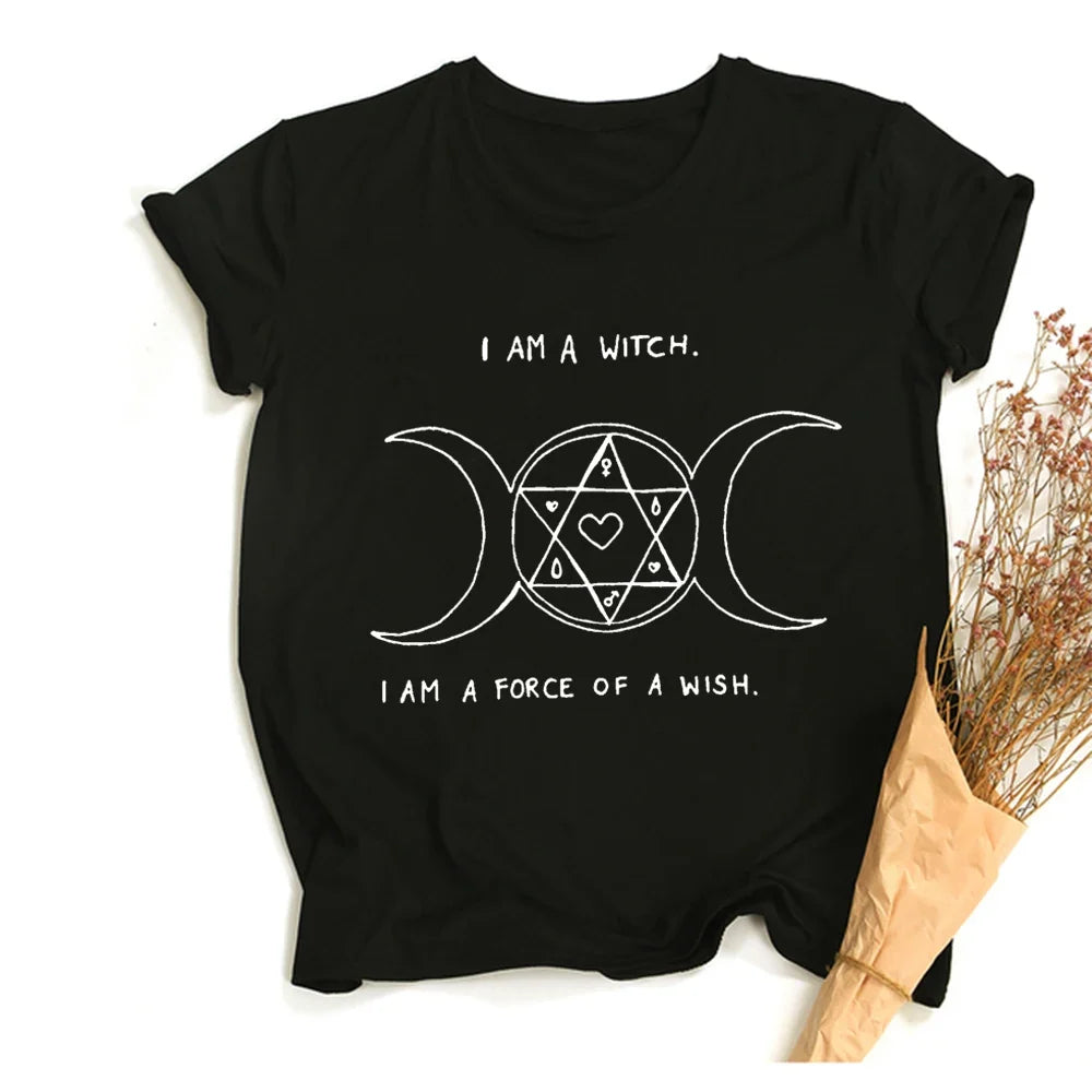 Witchy Quote Crop Top Tees