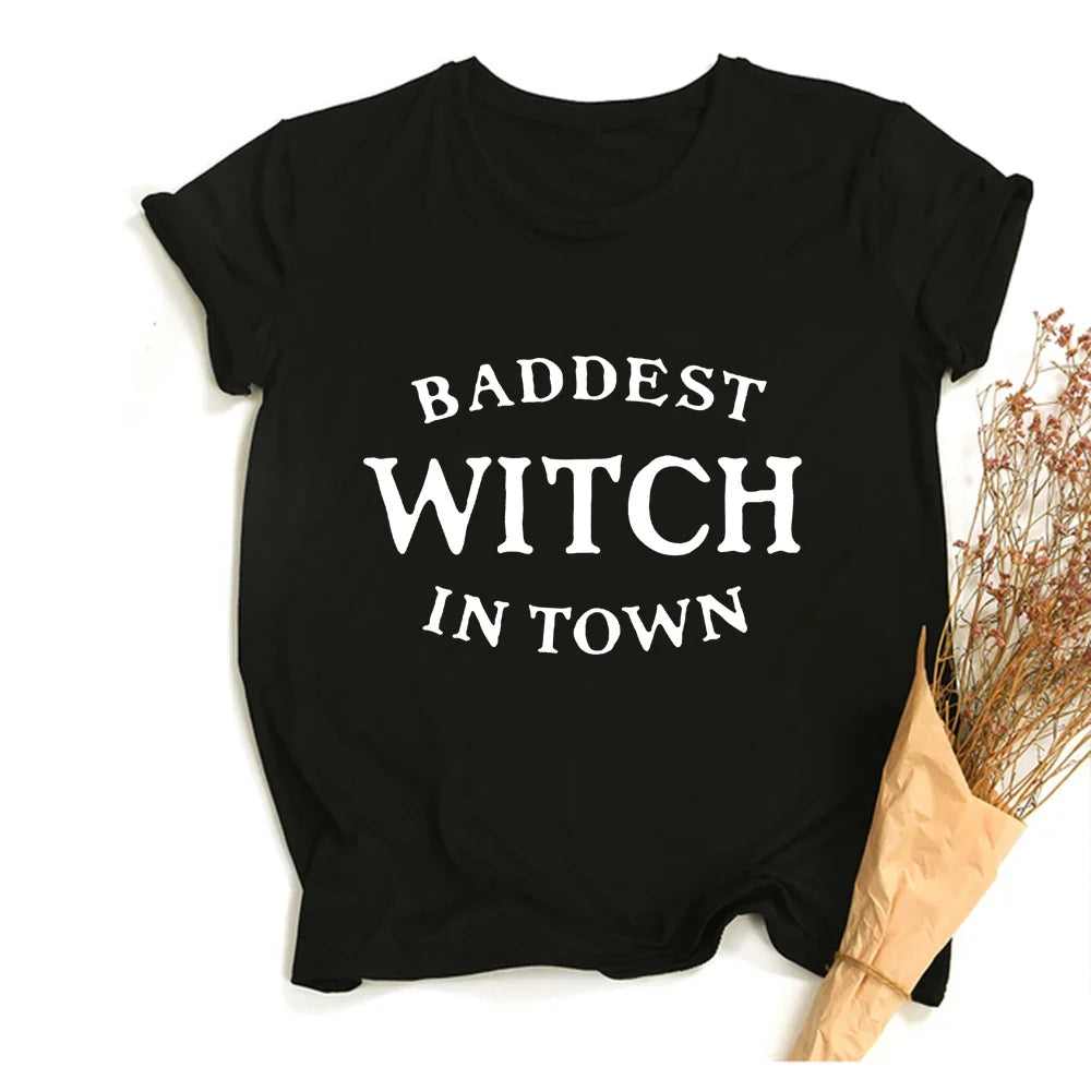 Witchy Quote Crop Top Tees