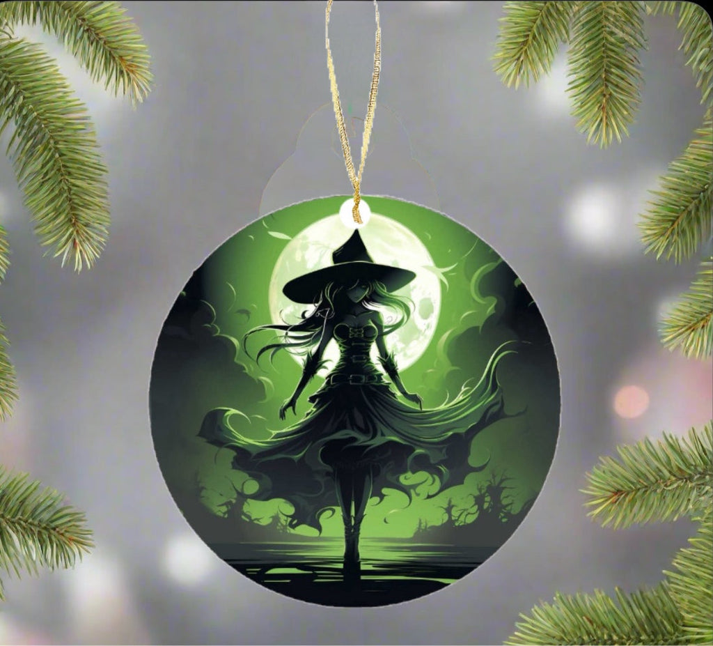 Wicked Witch Ceramic Tree Ornament | Handmade Holiday Gift