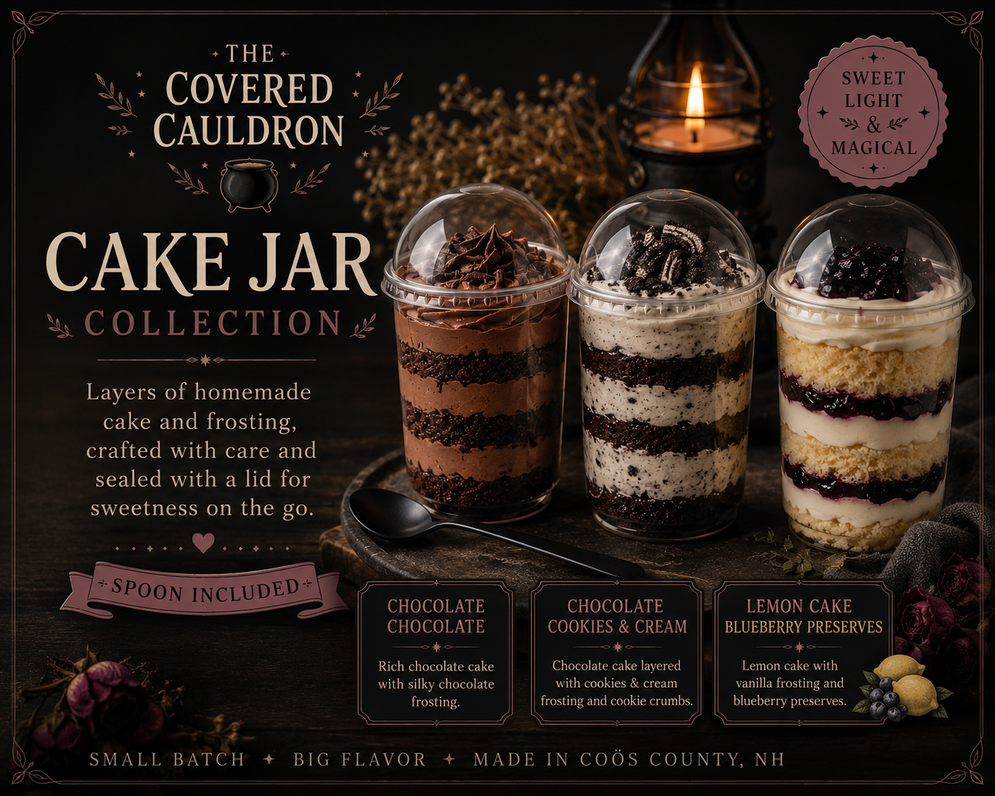 Lemon Blueberry Cake Jar