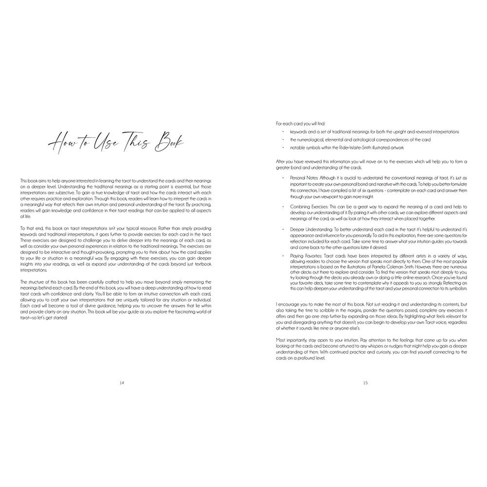 Learn Tarot Bundle: Modern Hue Tarot deck and Decoding the Cards workbook (image 7)
