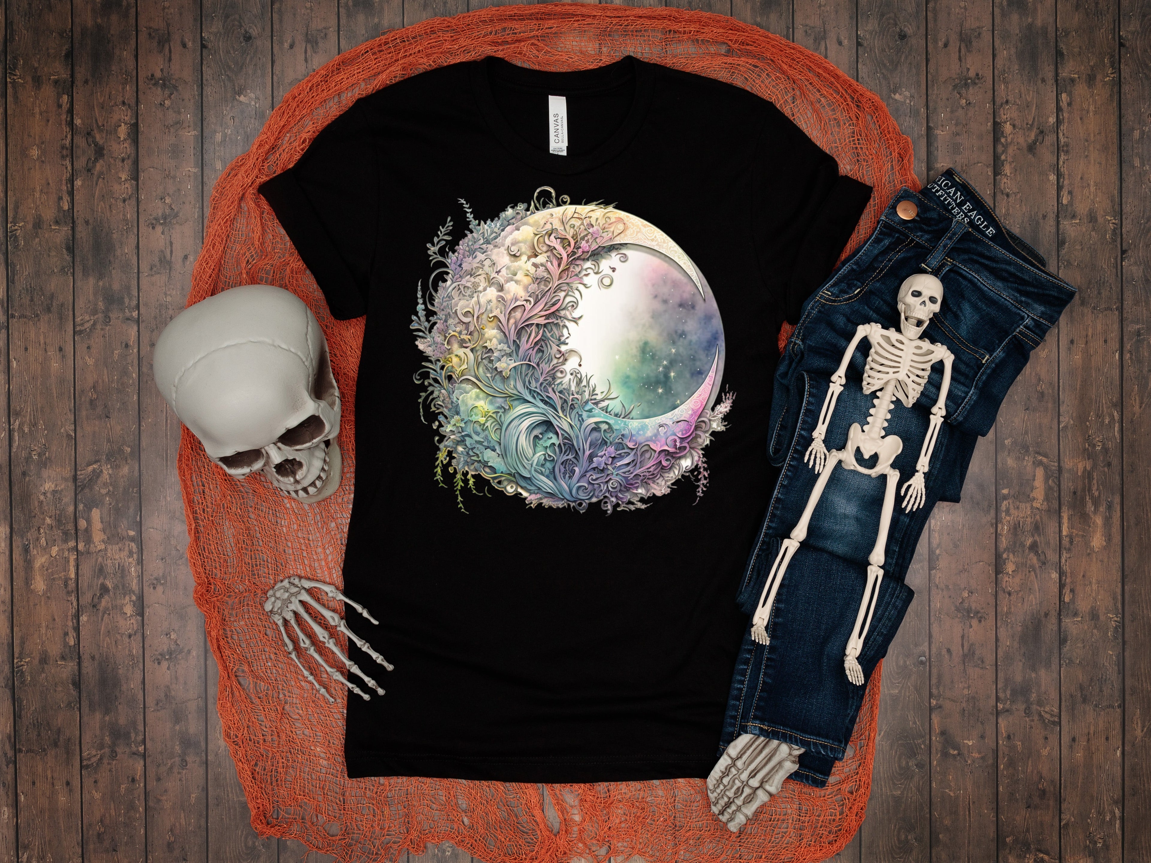 Pastel Witch Moon Graphic Tee
