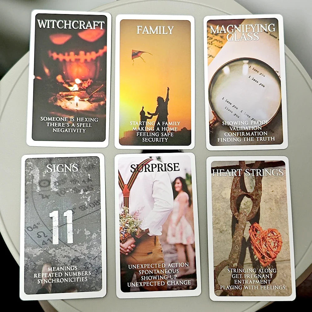 Mystic Black Rose Oracle Deck | 78-Card Set