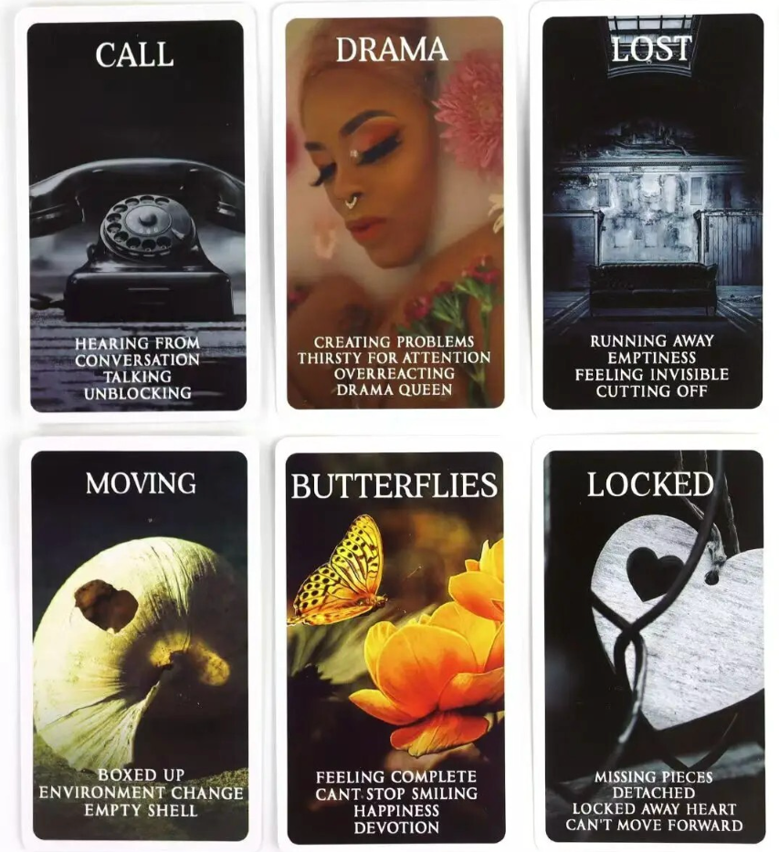 Mystic Black Rose Oracle Deck | 78-Card Set