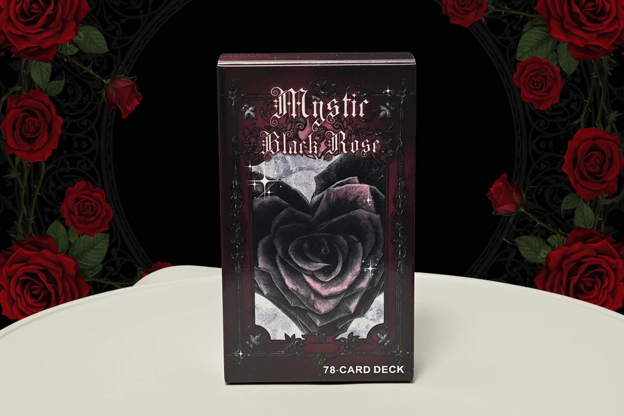 Mystic Black Rose Oracle Deck | 78-Card Set