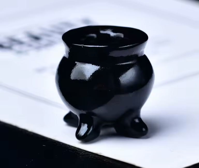 Mini Crystal Cauldrons | Carved Stone Curios