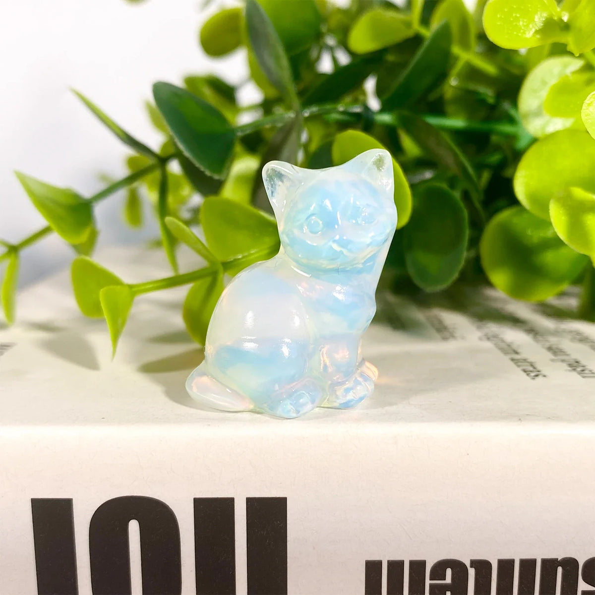 Crystal Cat Figurine | Choose Your Stone