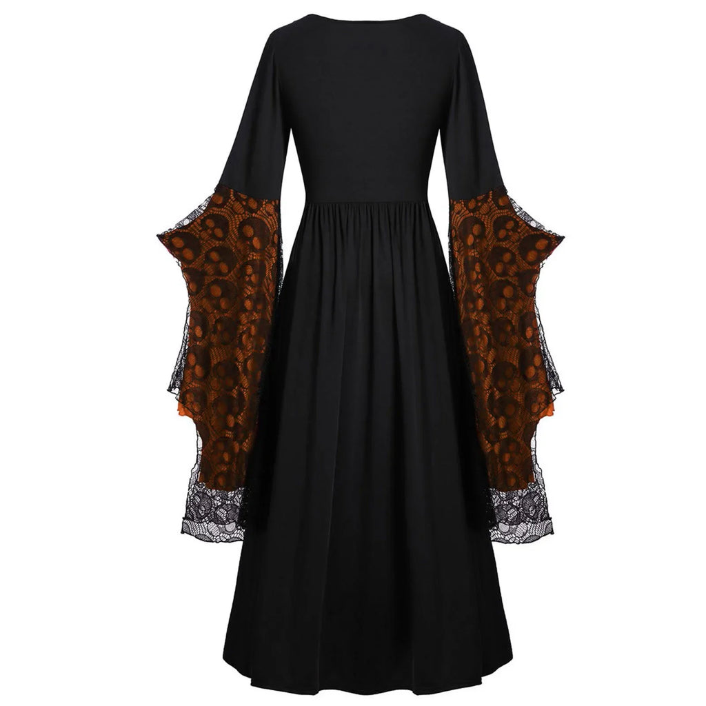 Witchy Skull Costume Dress | Choose Your Color
